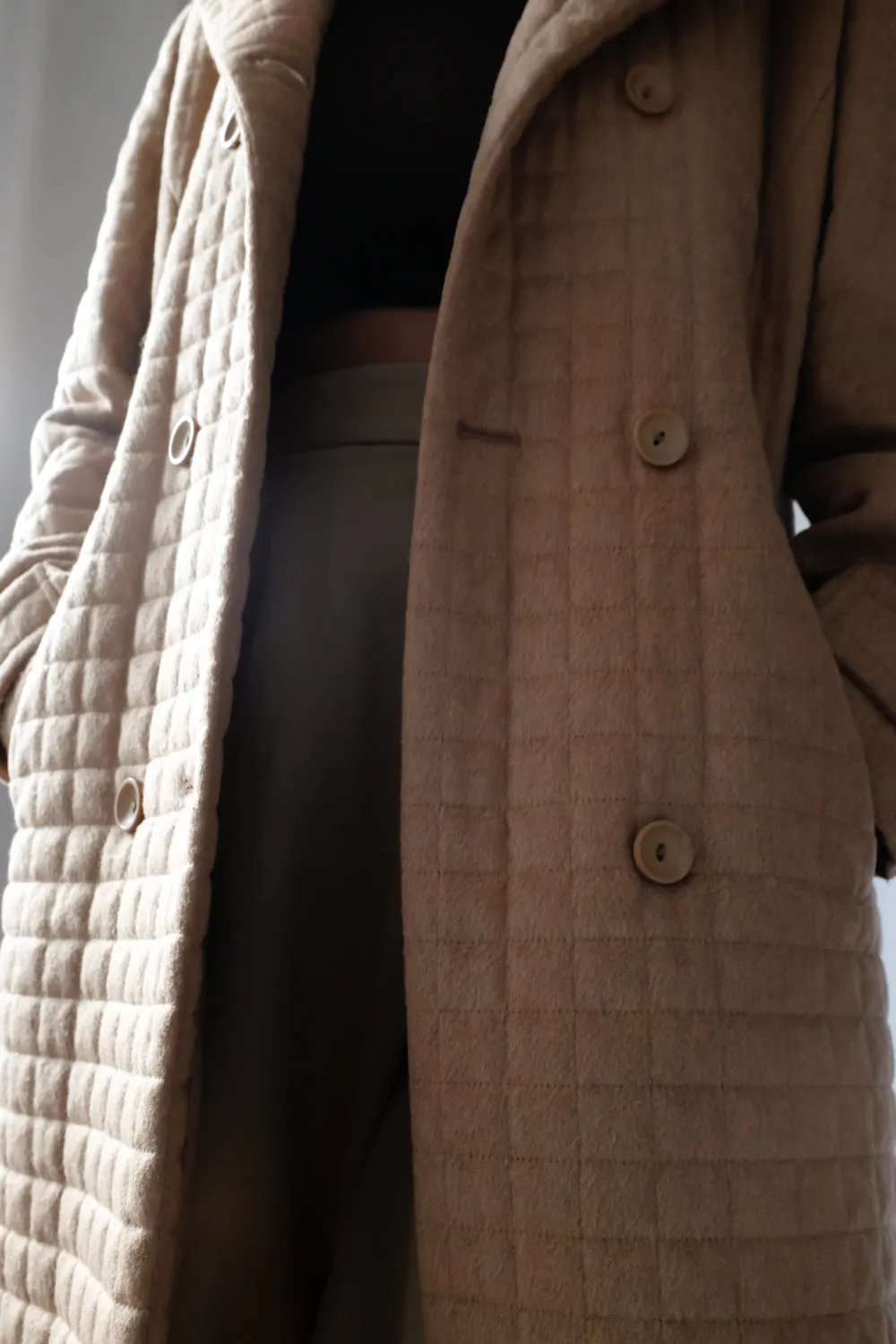 0063_QUILTED CAMEL WOOL COAT