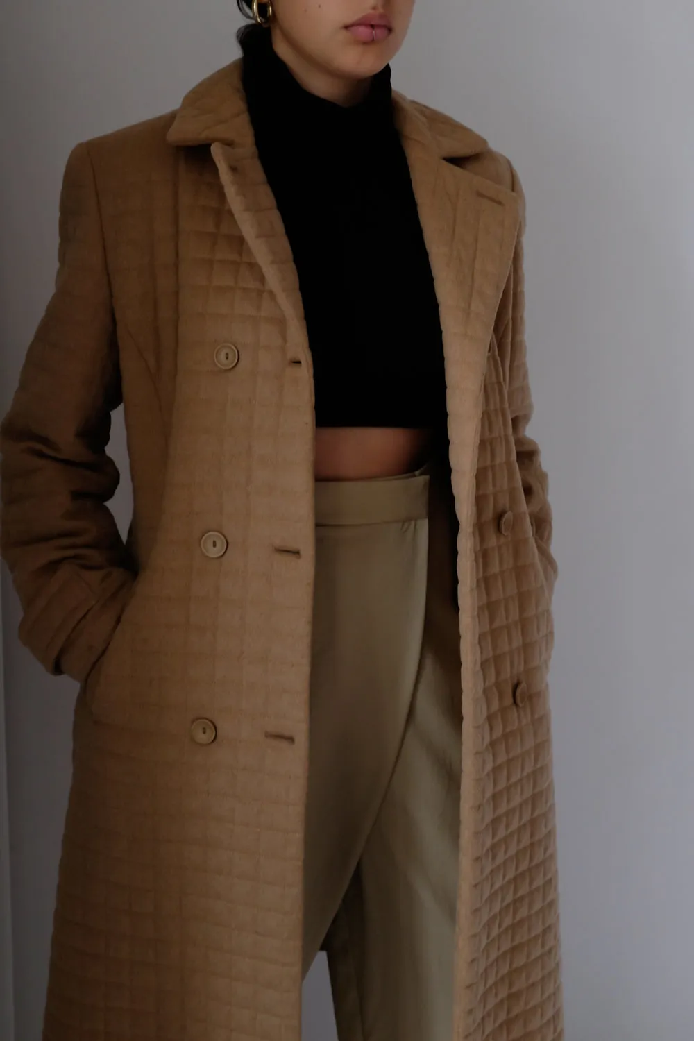 0063_QUILTED CAMEL WOOL COAT