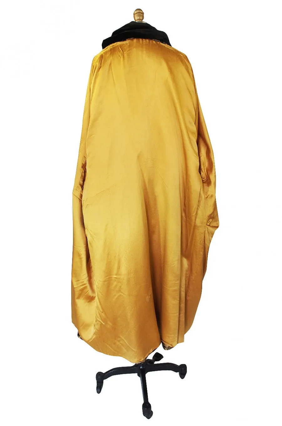 1920s Gold Lame Flapper Cocoon Coat