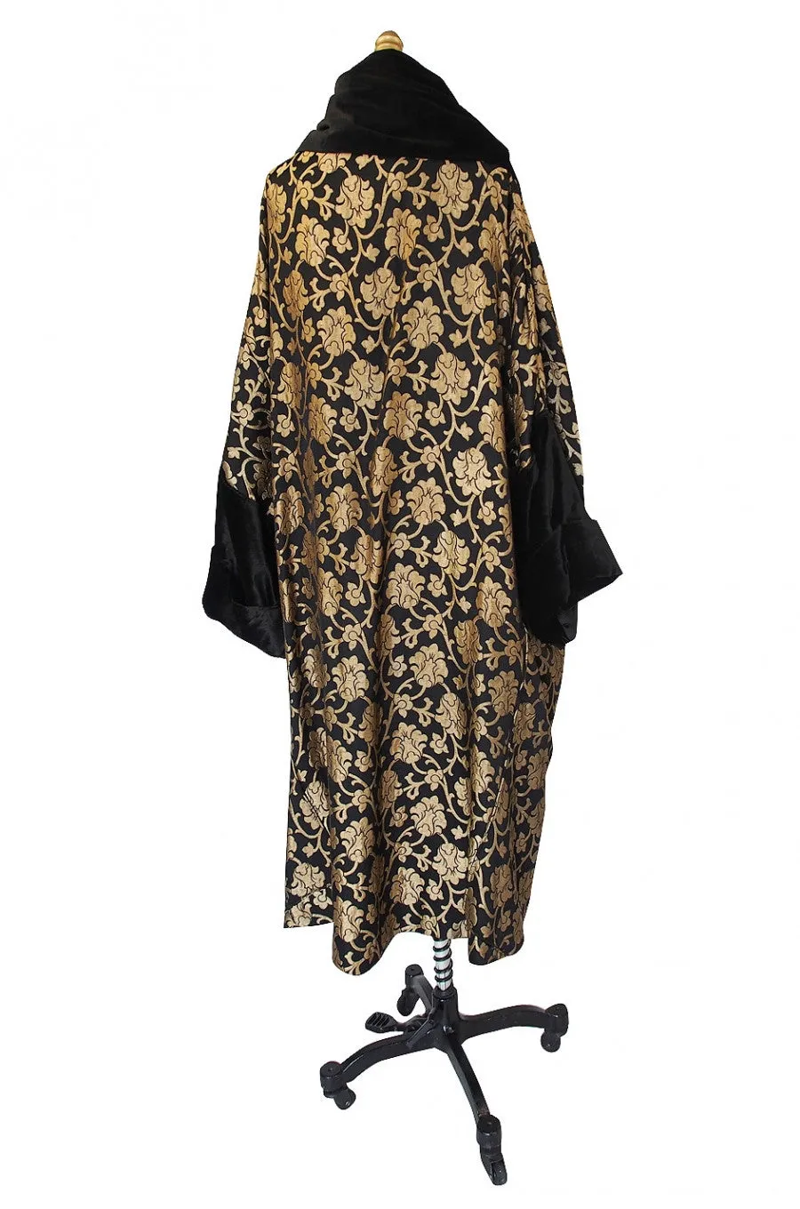 1920s Gold Lame Flapper Cocoon Coat