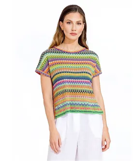 241633 Green Stripe Pullover