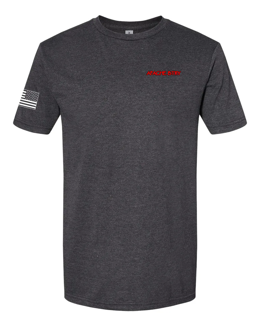 A Battery Charcoal Grey 60-40 Blend Unisex Shirt. This Shirt is NOT Approved or PT