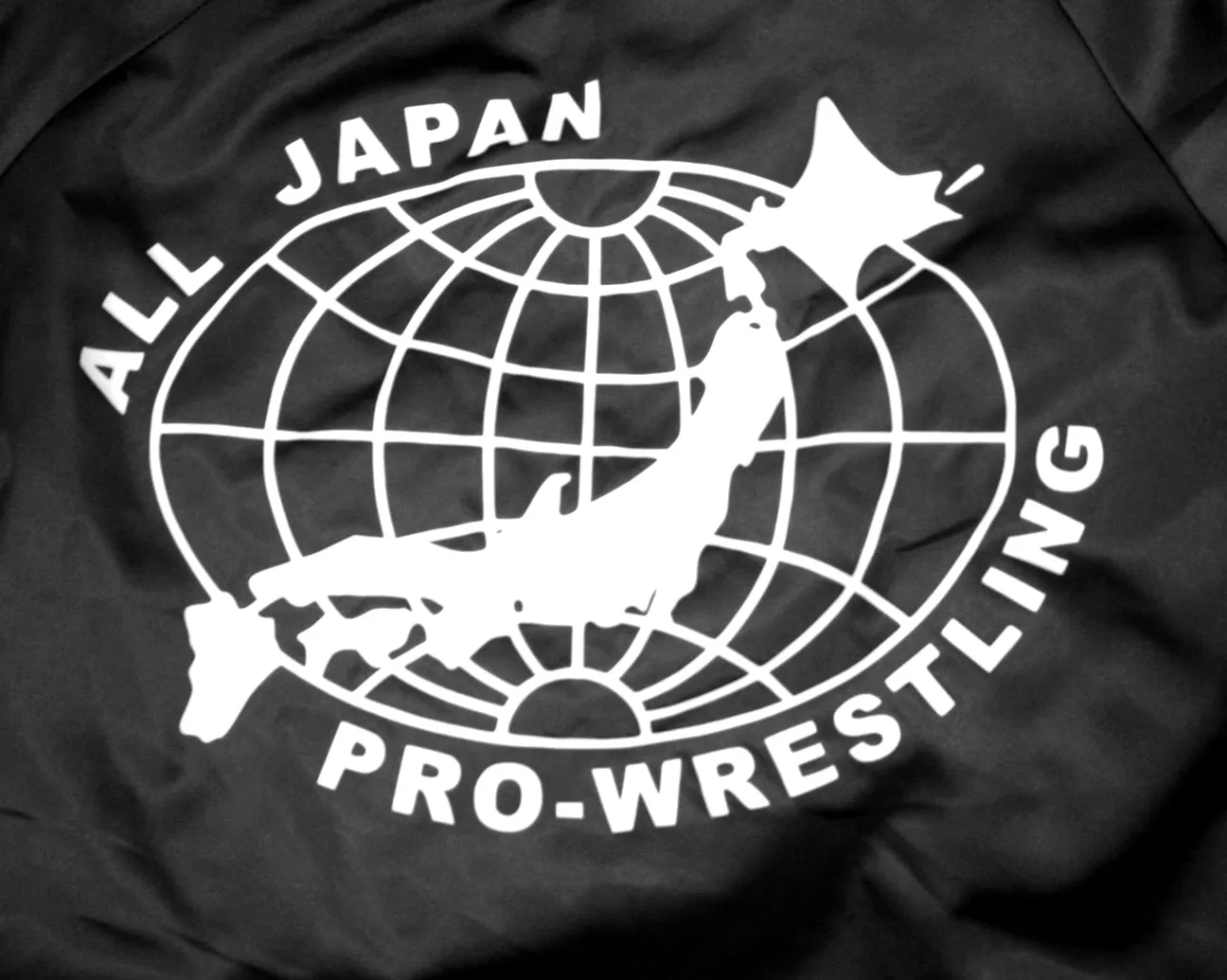 AJPW BLACK SATIN JACKET