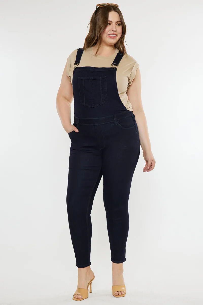 Angelica High Rise Overall Skinny Jeans (Plus Size)