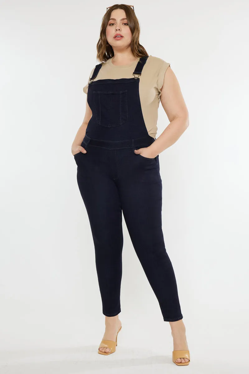 Angelica High Rise Overall Skinny Jeans (Plus Size)