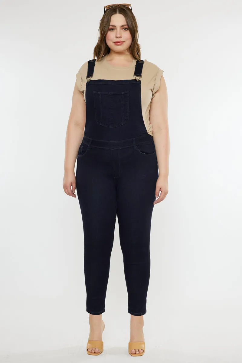 Angelica High Rise Overall Skinny Jeans (Plus Size)