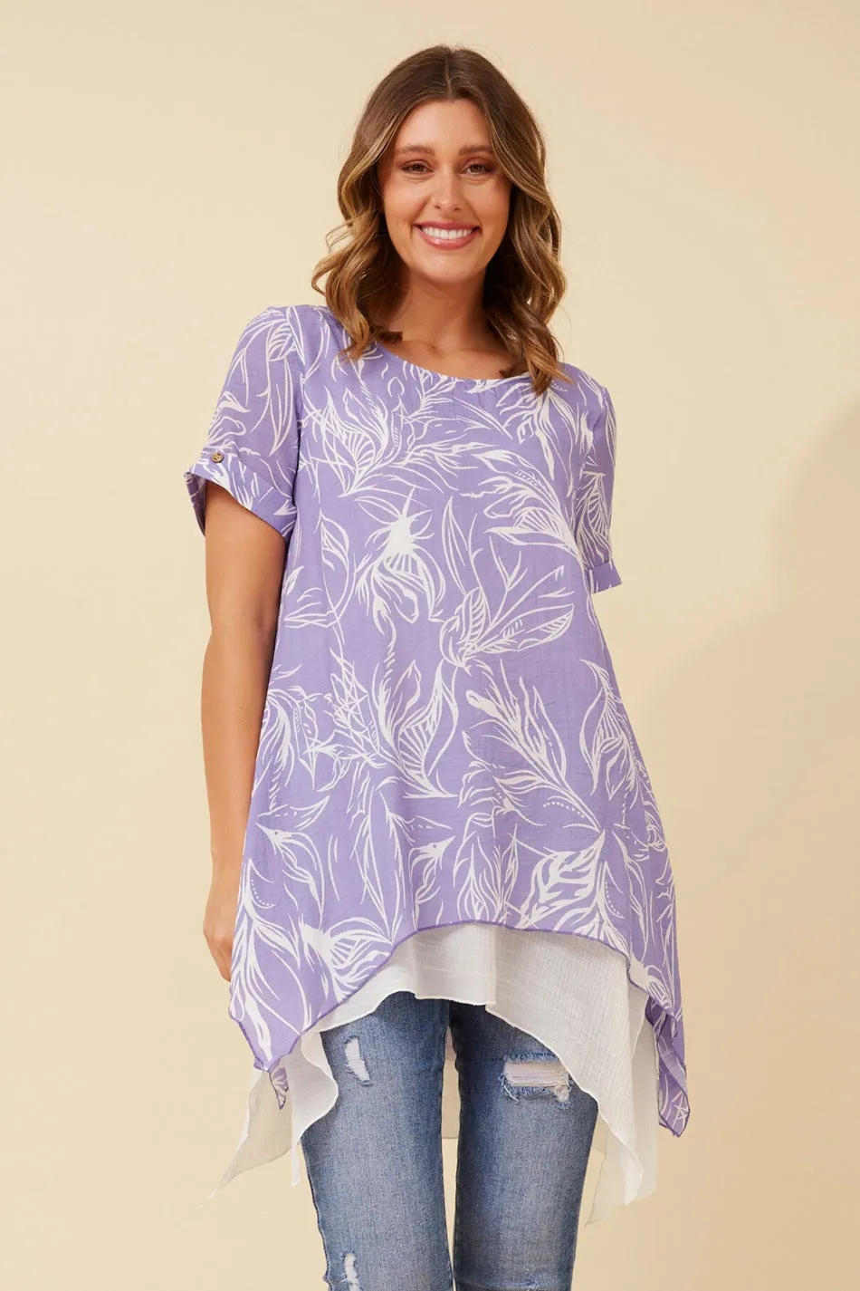 ARIANA DOUBLE LAYER TUNIC TOP