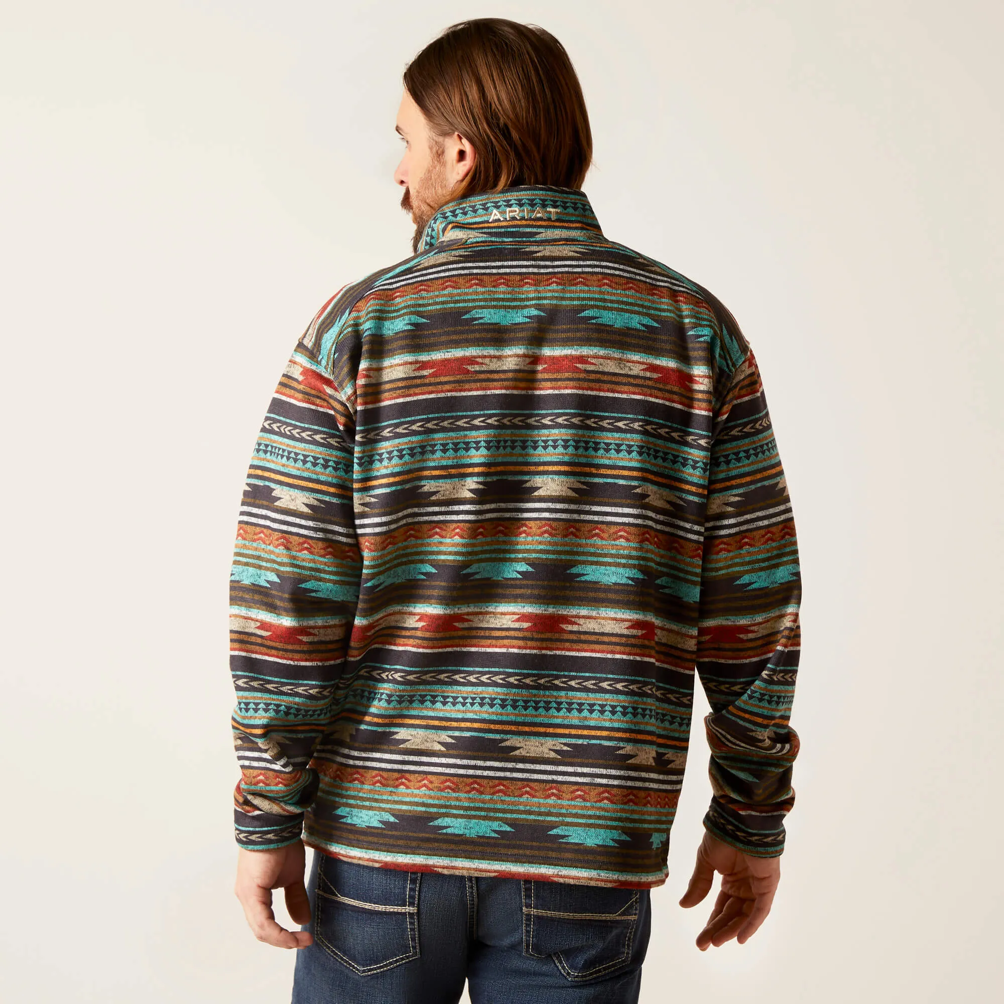 Ariat Men's Biscay Bay Serape Caldwell Quarter Zip Sweater