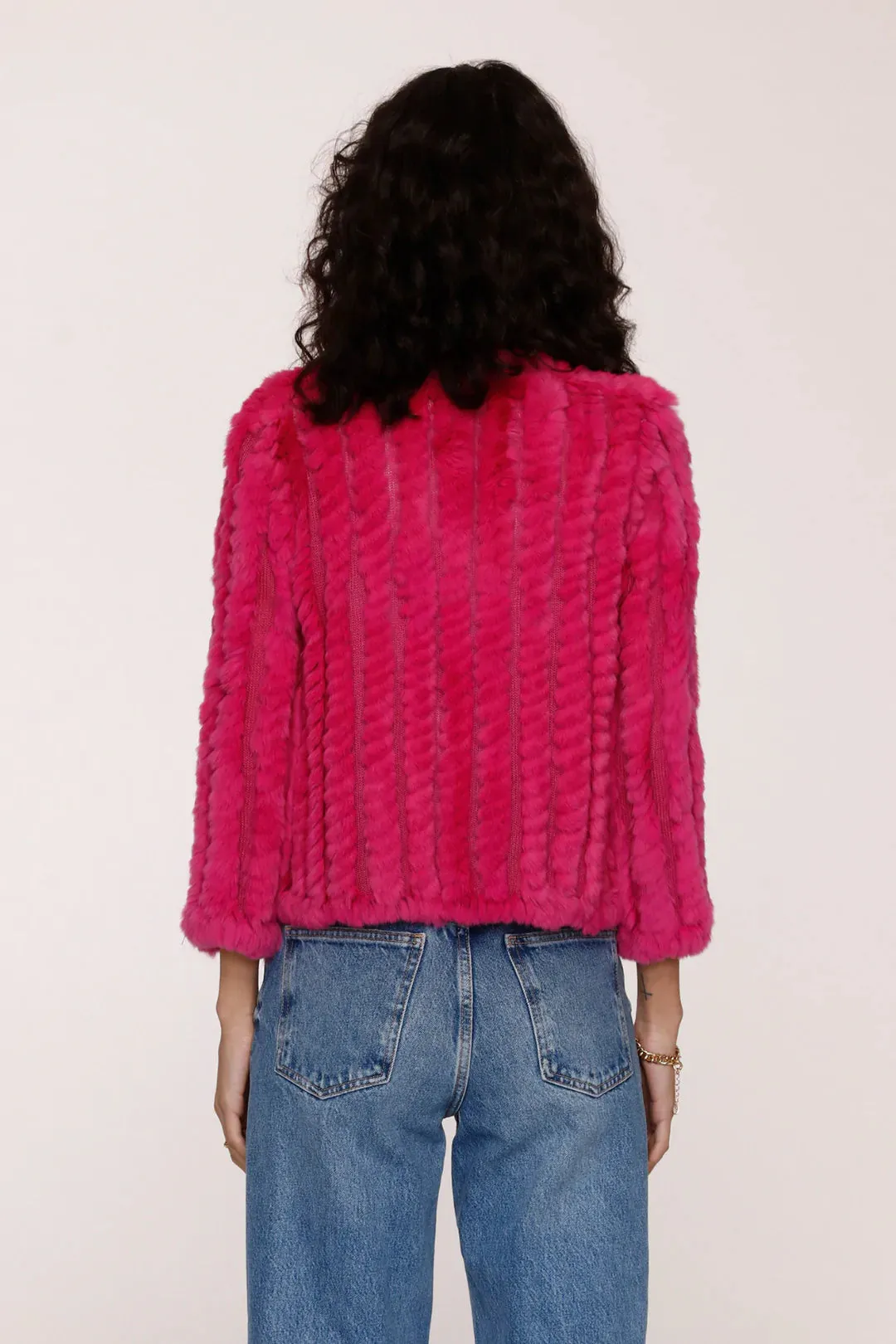 Azalea Rosa Fur Jacket