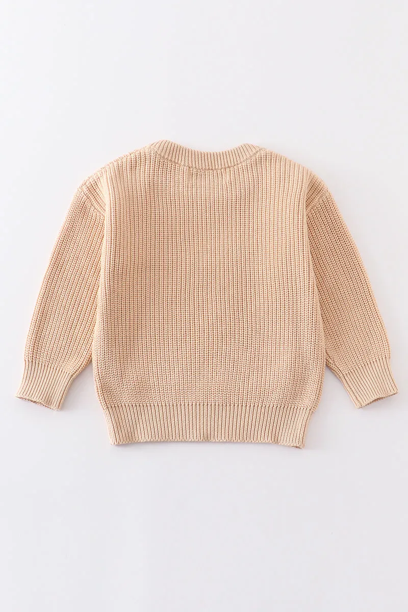 Beige pullover sweater