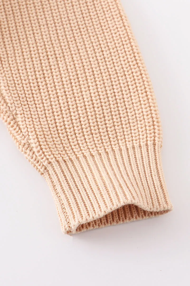 Beige pullover sweater