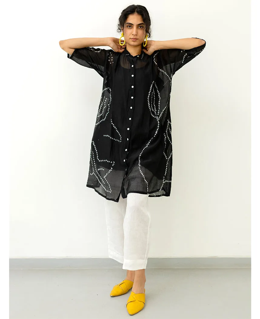 Black Bandhani Tunic