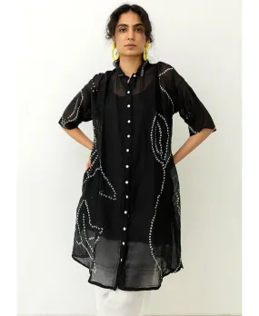 Black Bandhani Tunic