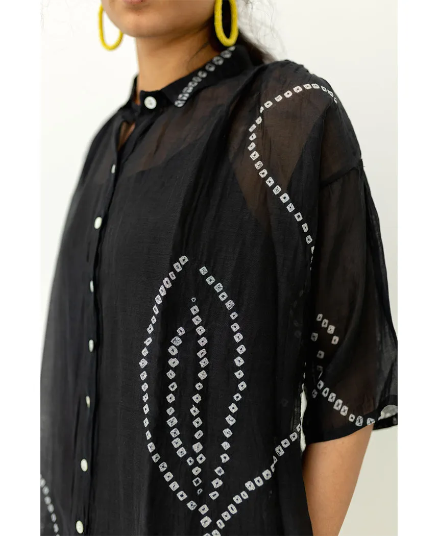 Black Bandhani Tunic