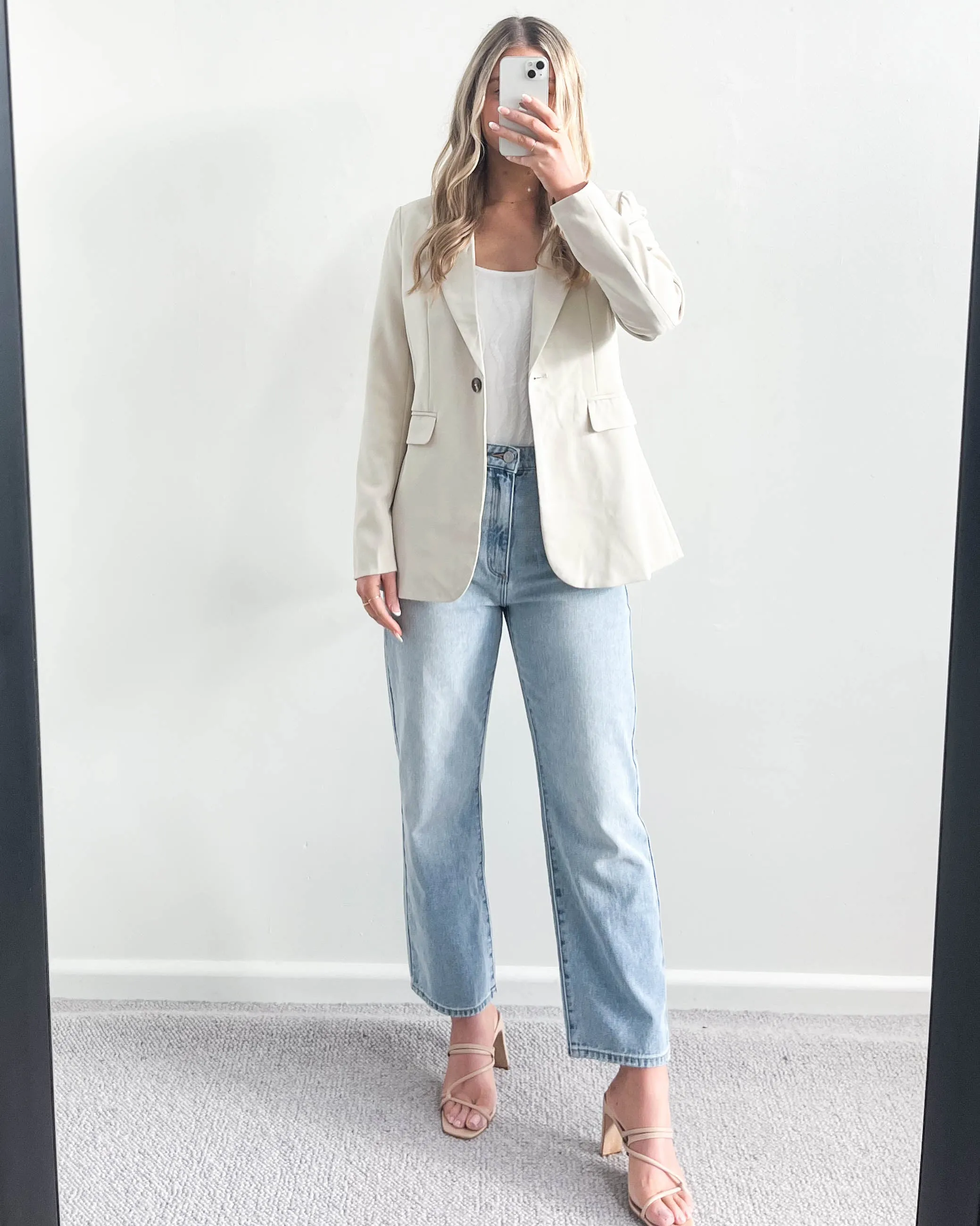 Brea Blazer Light Beige