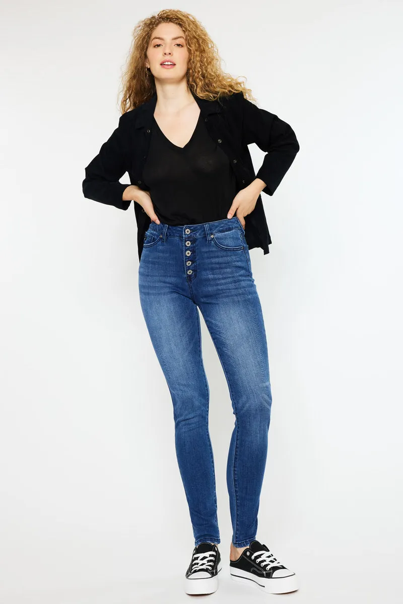 Candice High Rise Super Skinny Jeans - Curvy