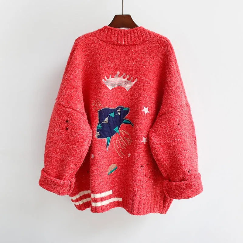 Cartoon Sweater Coat KF9299