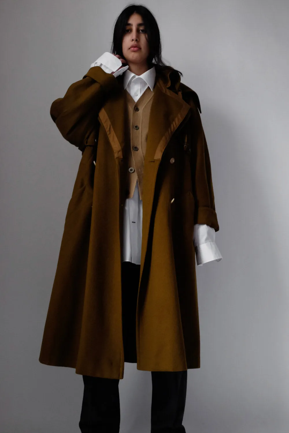 Vintage Oversize Cashmere Wool Coat