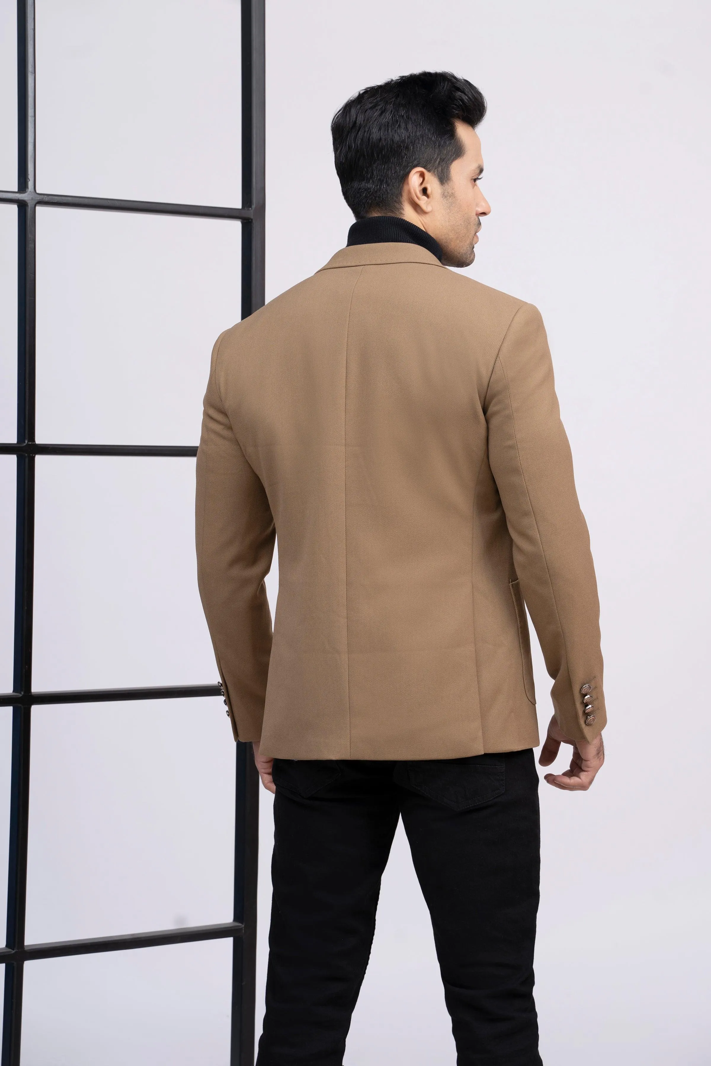 CASUAL COAT SLIM FIT KHAKI