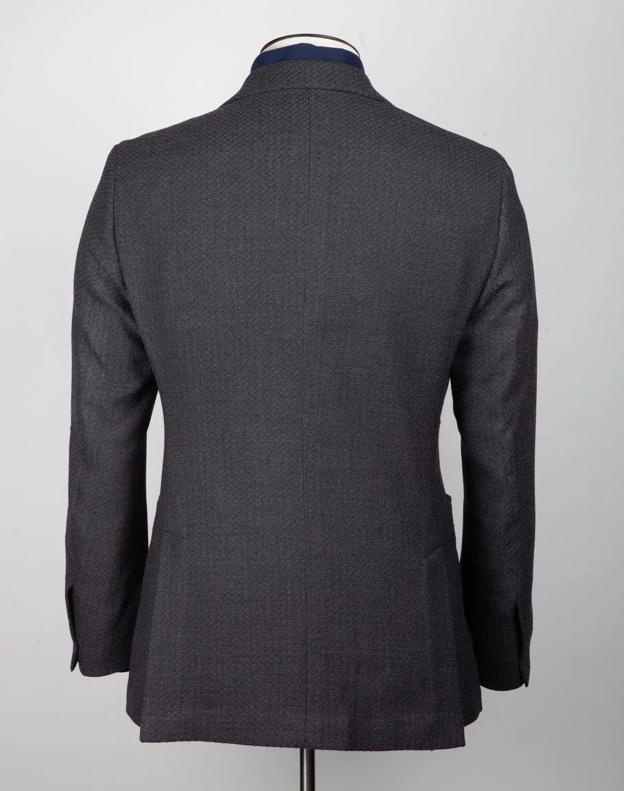 Charcoal Textured Weave Blazer