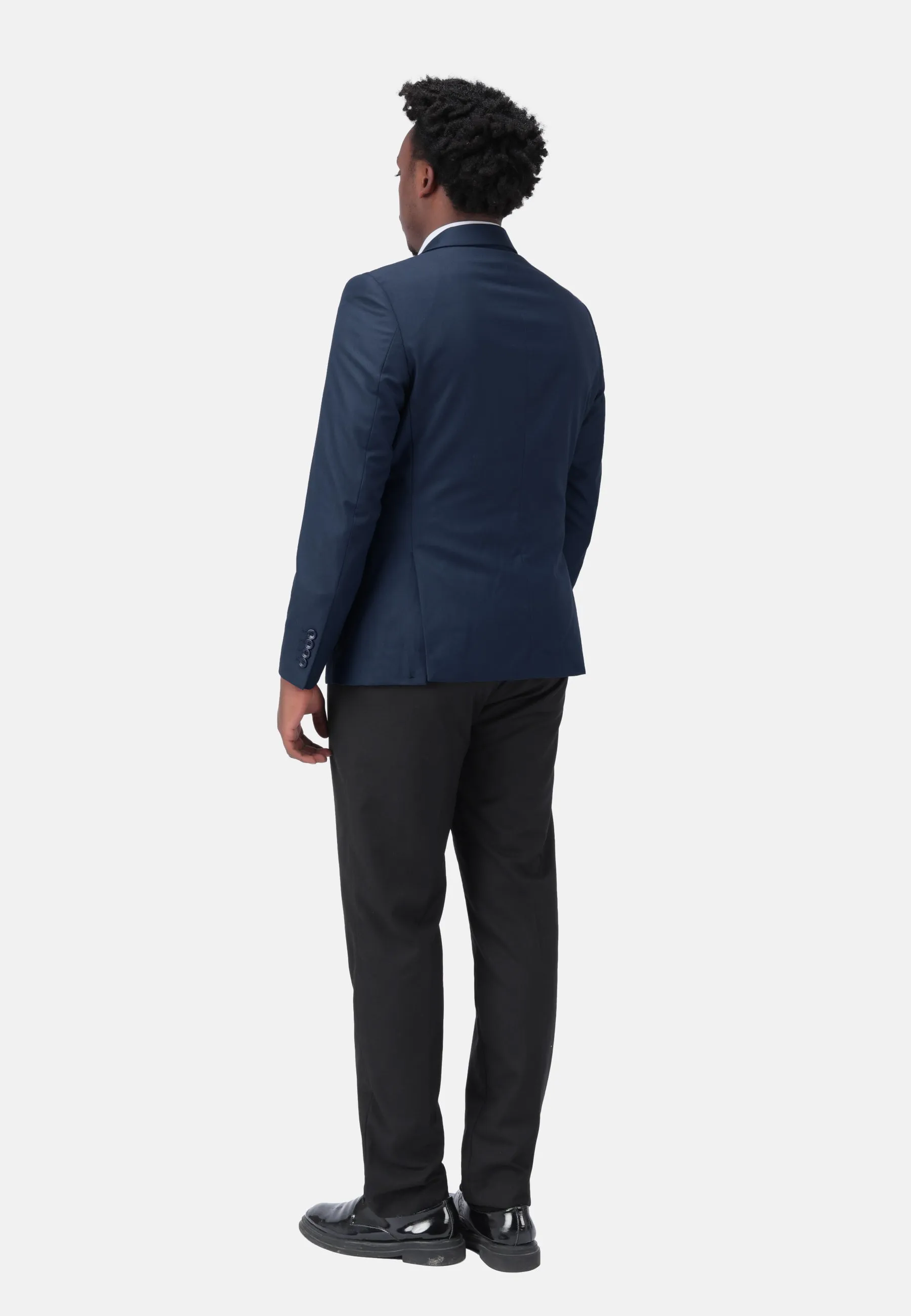 Classic Navy Blazer Two Buttons Blazer