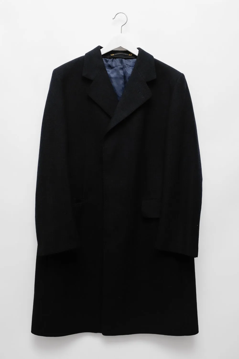 CLEAN NIGHTBLUE PURE WOOL VINTAGE COAT