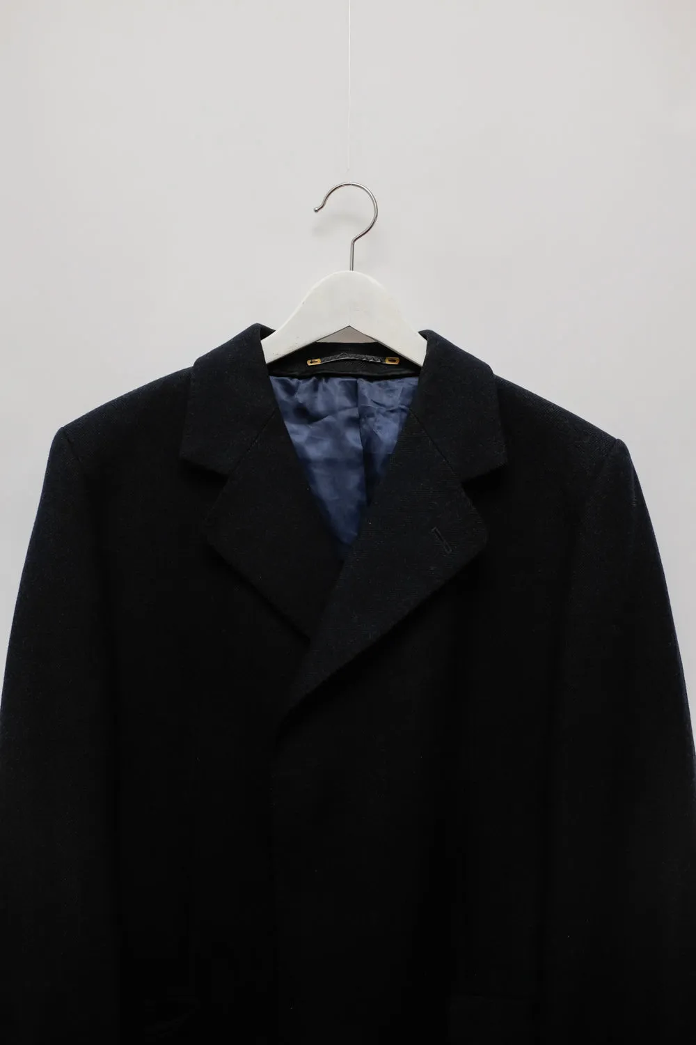 CLEAN NIGHTBLUE PURE WOOL VINTAGE COAT