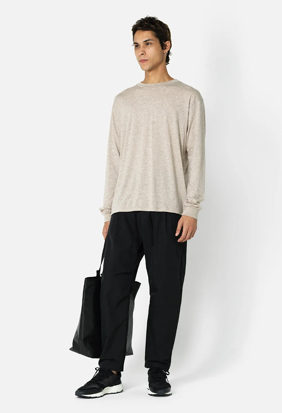 Cotton Cashmere Pullover / Tan