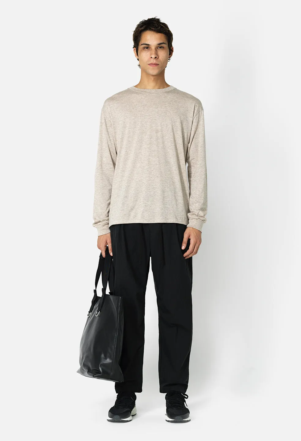 Cotton Cashmere Pullover / Tan