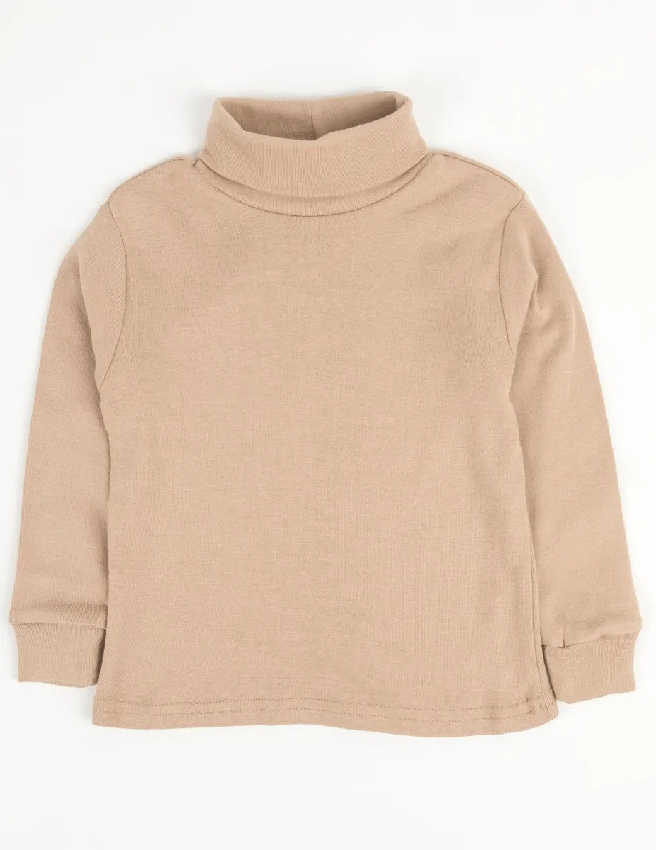 Cotton Neutral Turtleneck Shirts