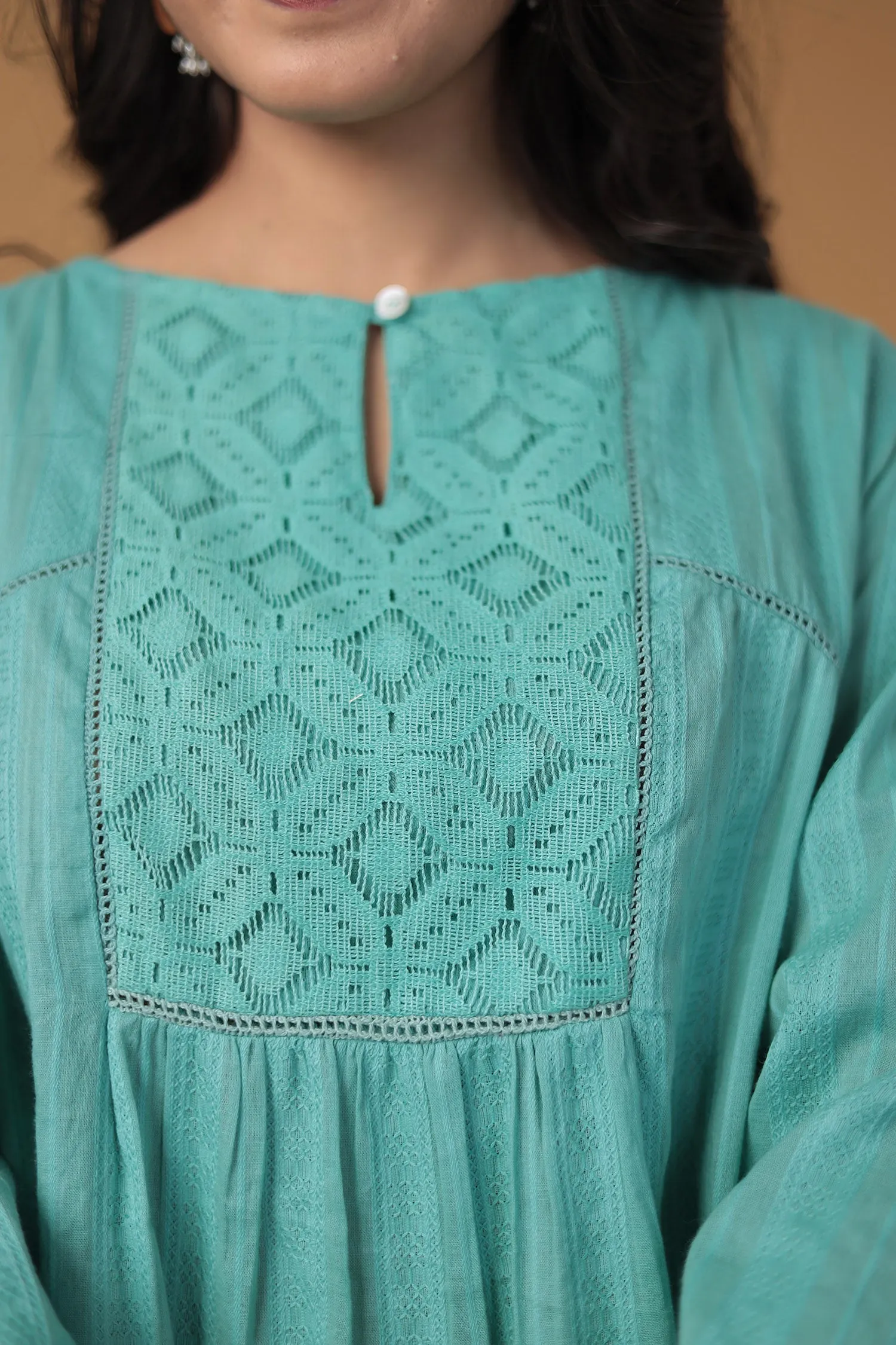 Cotton Tunic with Embroidered work