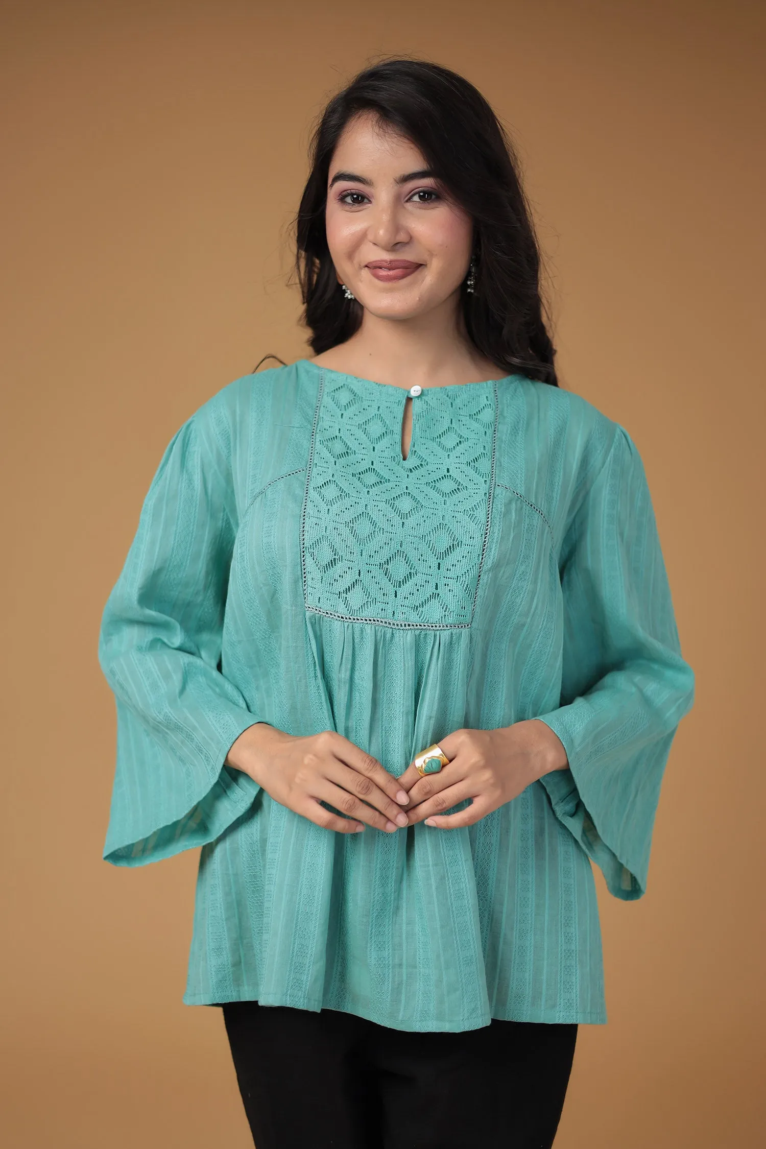 Cotton Tunic with Embroidered work