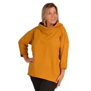 Cowl Neck Tunic with Pocket