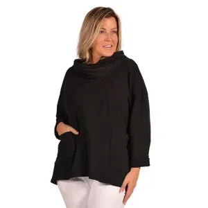 Cowl Neck Tunic with Pocket