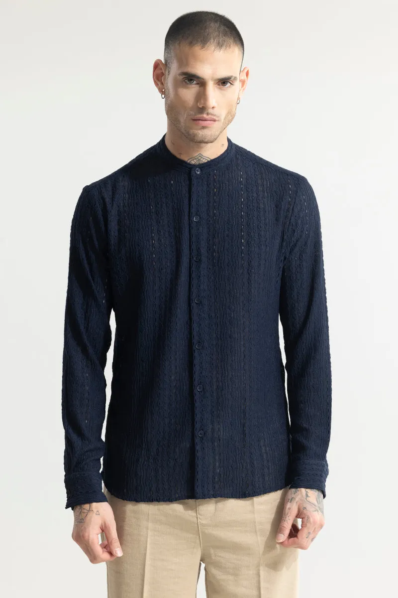 CraftedCanvas Navy Shirt