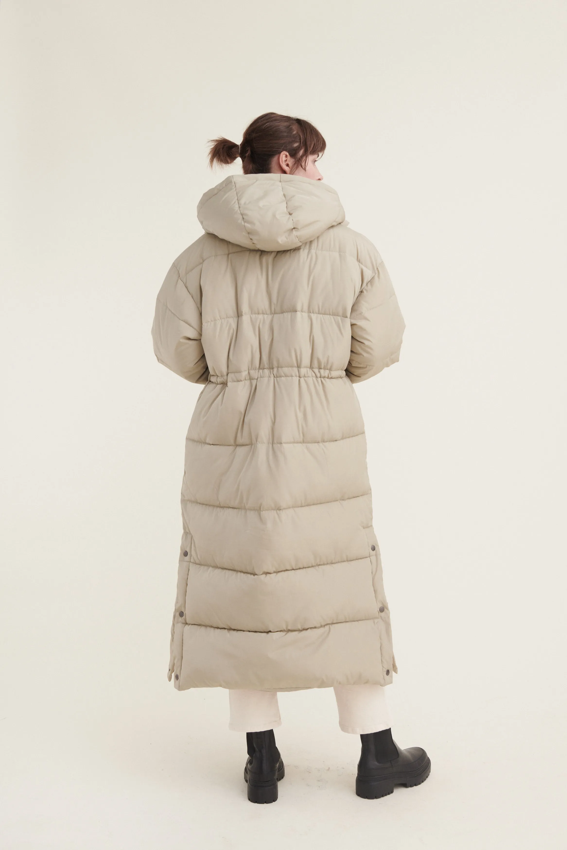 Dagmar Long Coat - Moss Gray