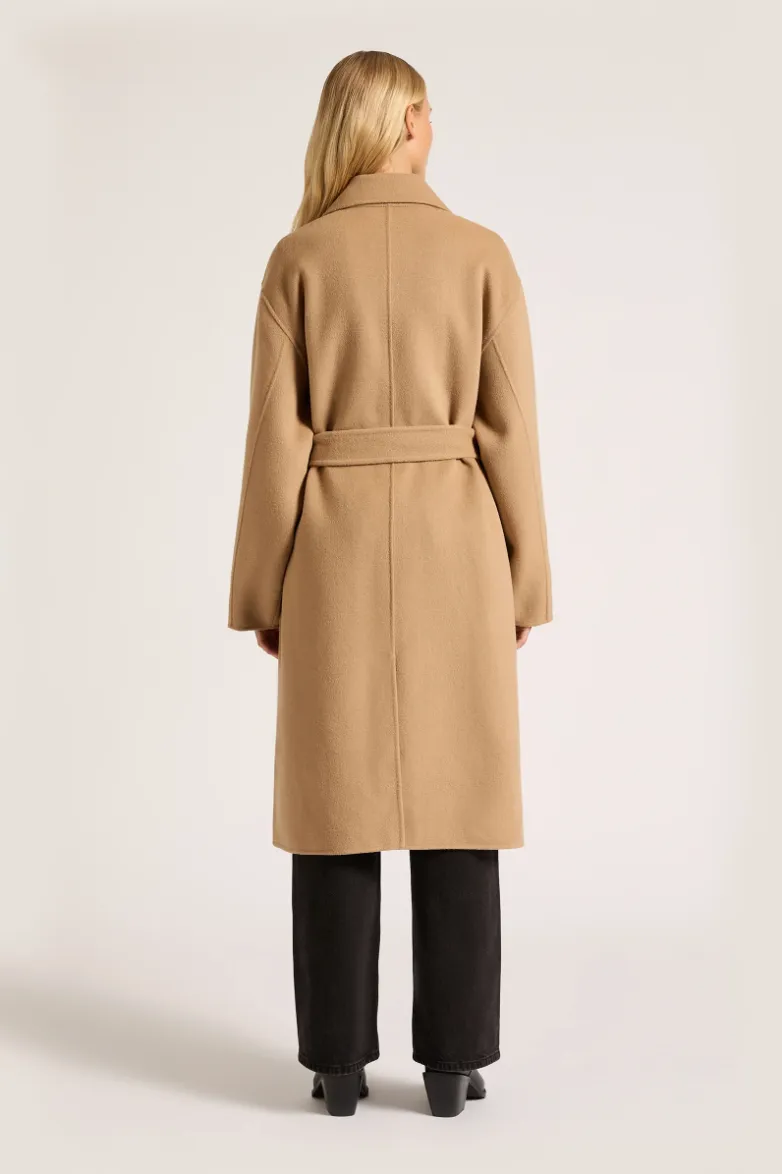 Darcy Wool Coat Tan