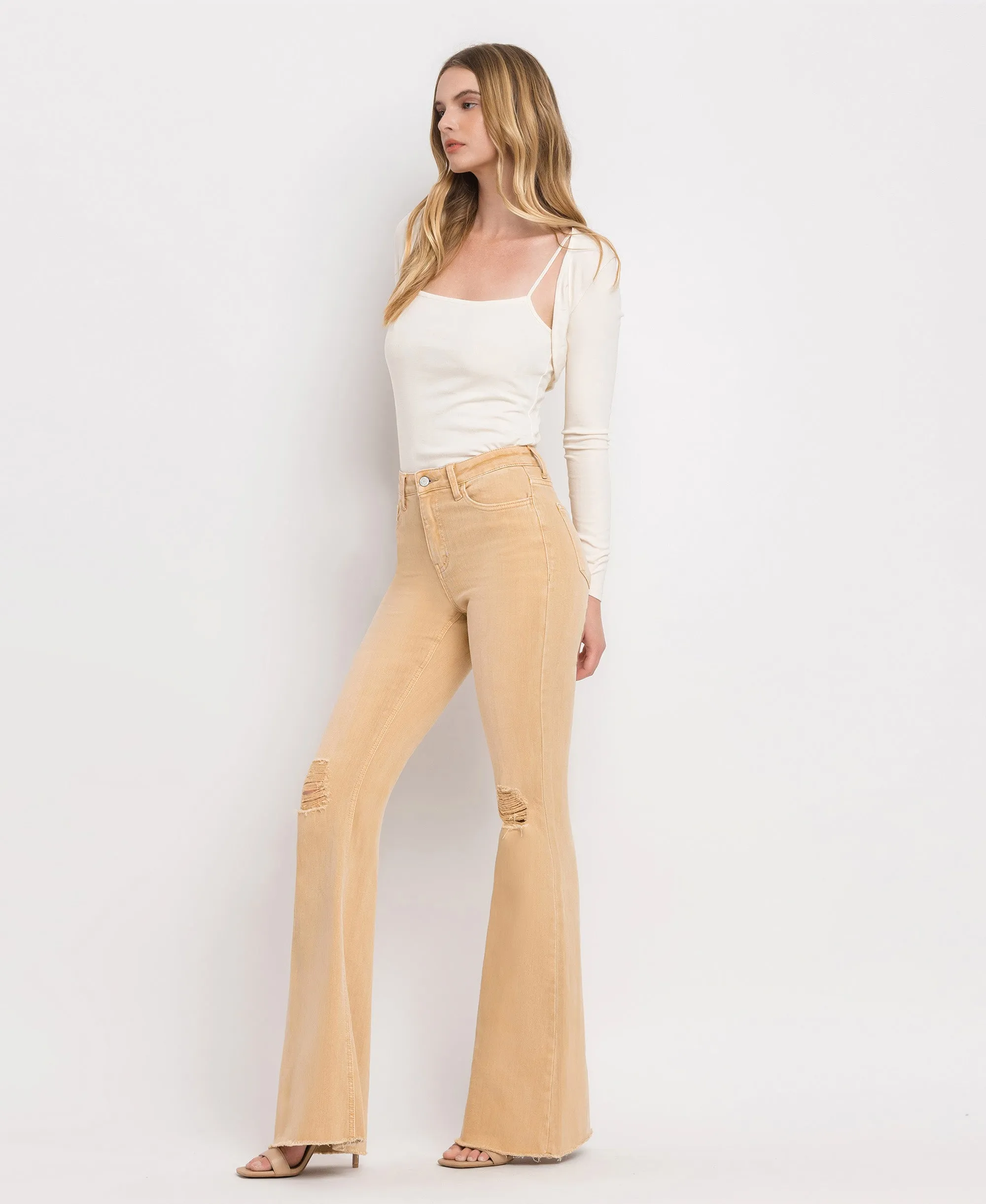 Dew Drop - High Rise Flare Jeans