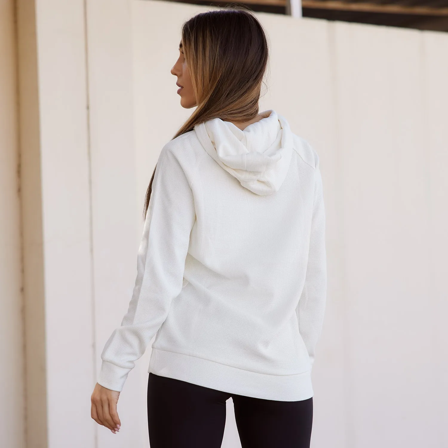 Dream Waffle-Knit Pullover in Cream - FINAL SALE