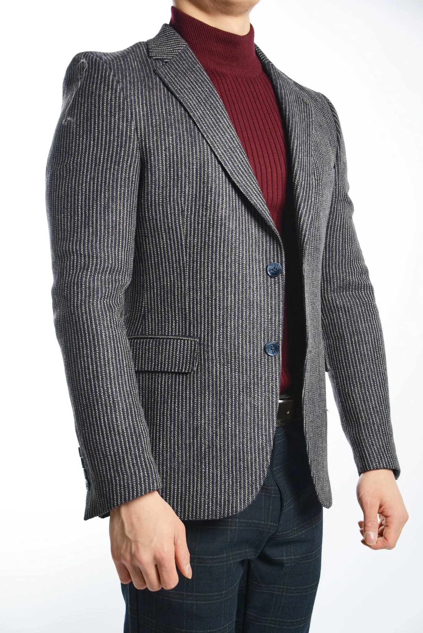 DT Vertical Stripe Euro Sport Coat