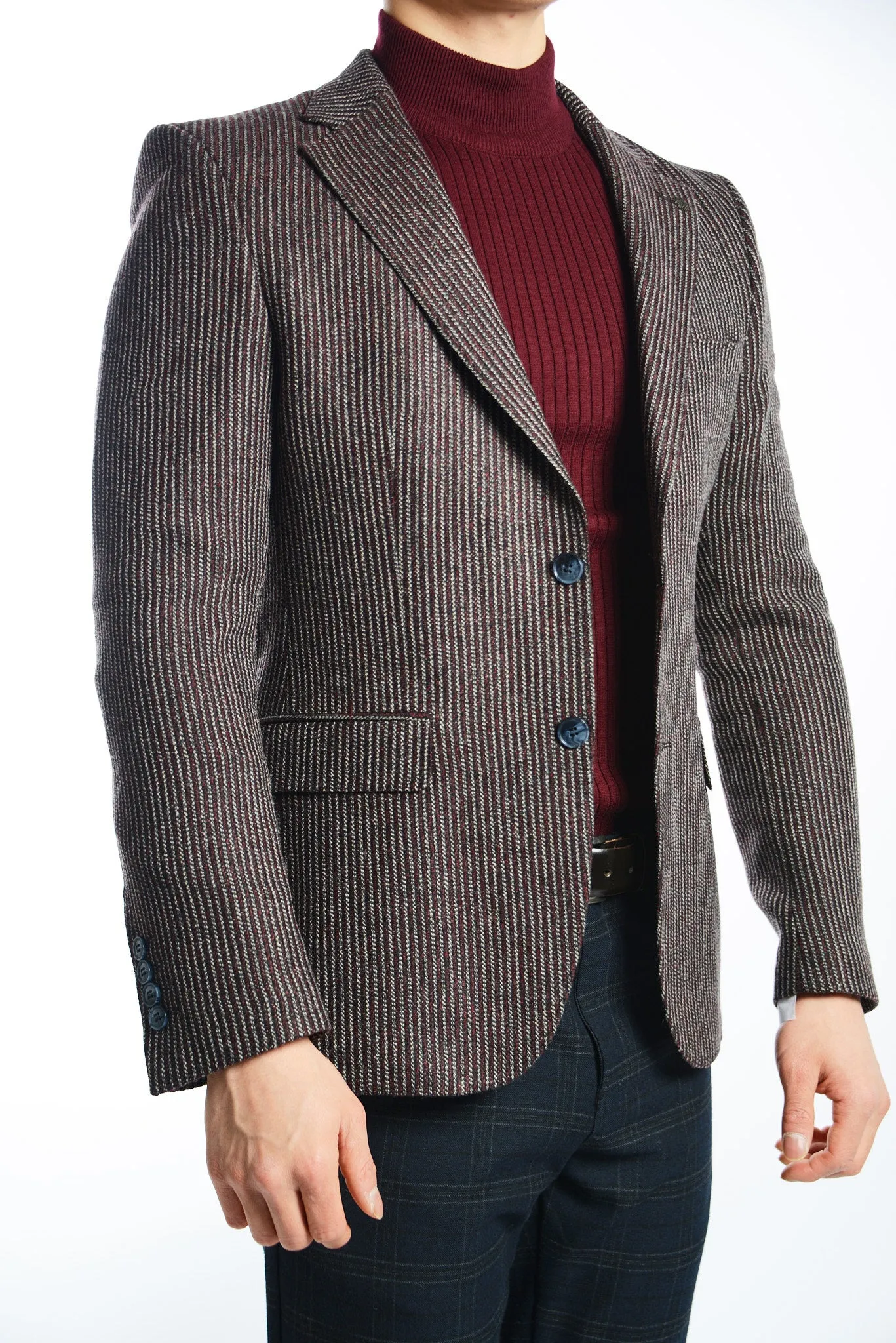 DT Vertical Stripe Euro Sport Coat