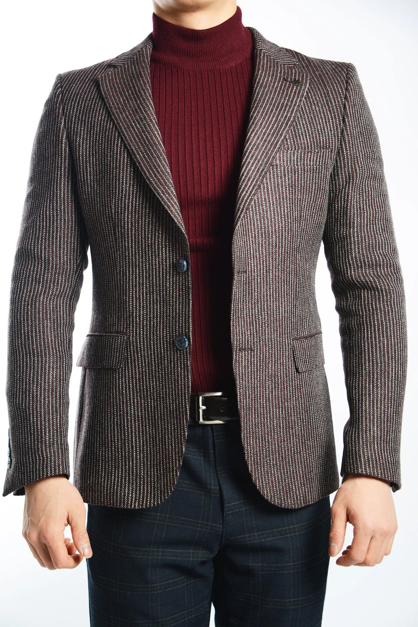 DT Vertical Stripe Euro Sport Coat