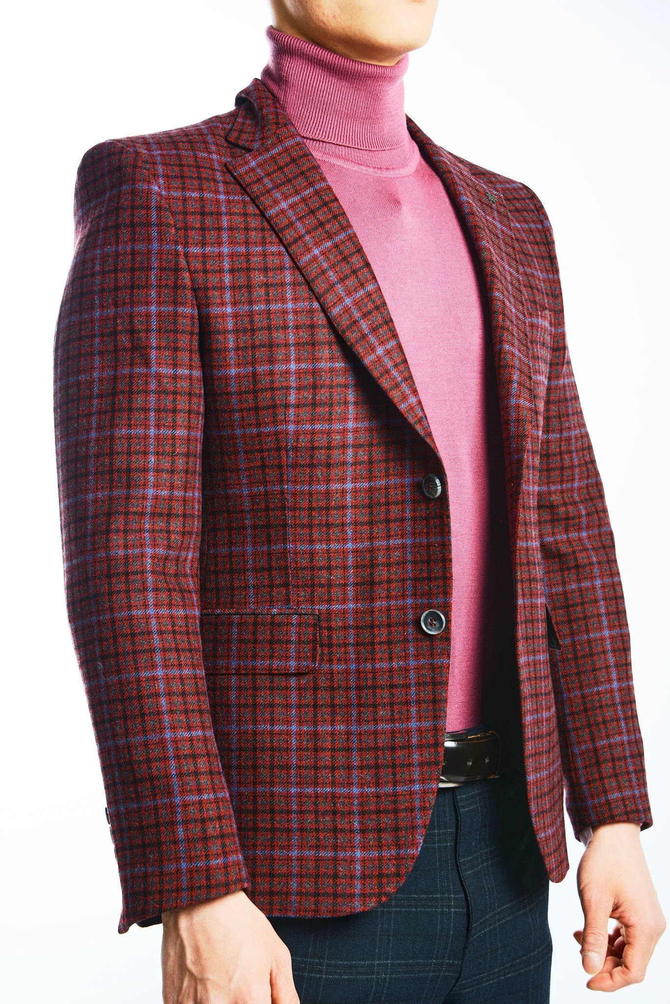 DT Windowpane Euro Sport Coat