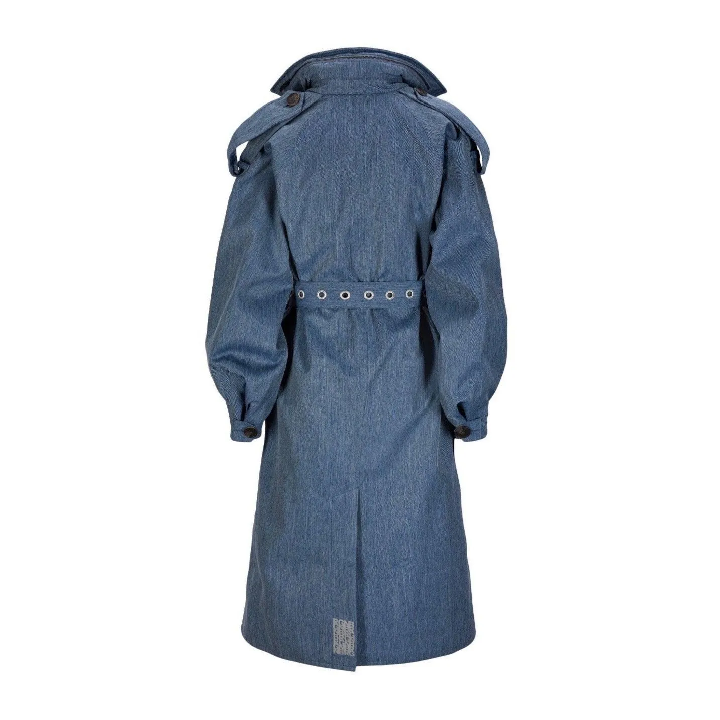 Duskregn Maxi Trench Coat Denim Blue