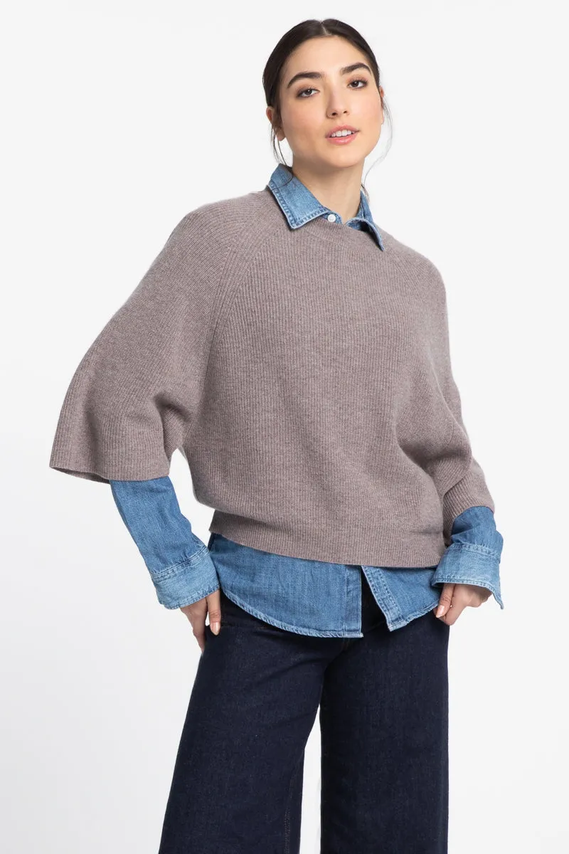 EASY RIB RAGLAN PULLOVER