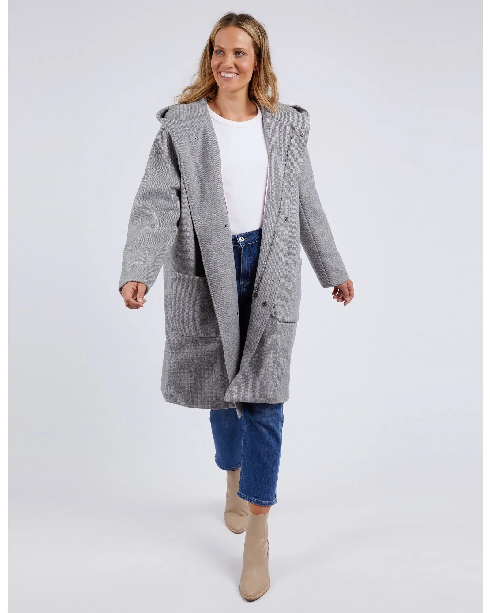 Elm - Jordan Coat - Grey Marle