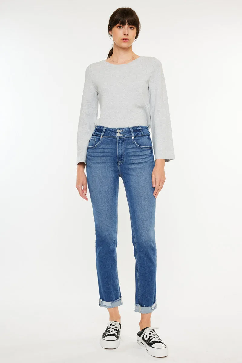 Esme High Rise Slim Straight Leg Jeans