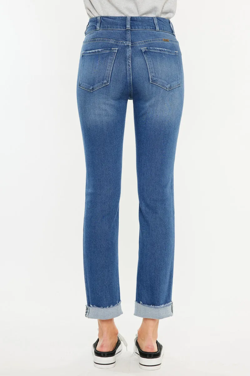 Esme High Rise Slim Straight Leg Jeans