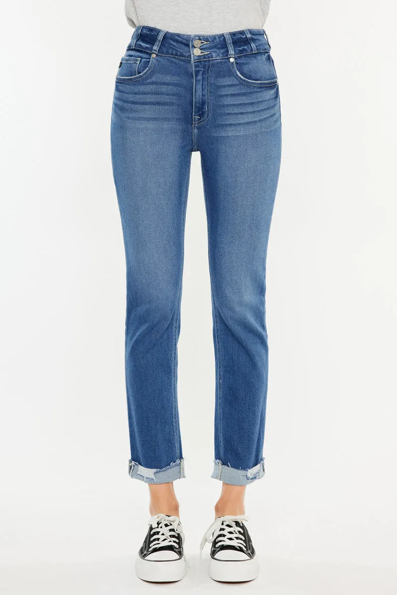 Esme High Rise Slim Straight Leg Jeans