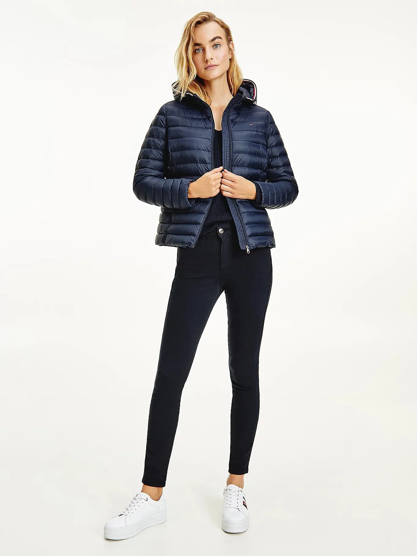 Essential Packable Jacket- Navy